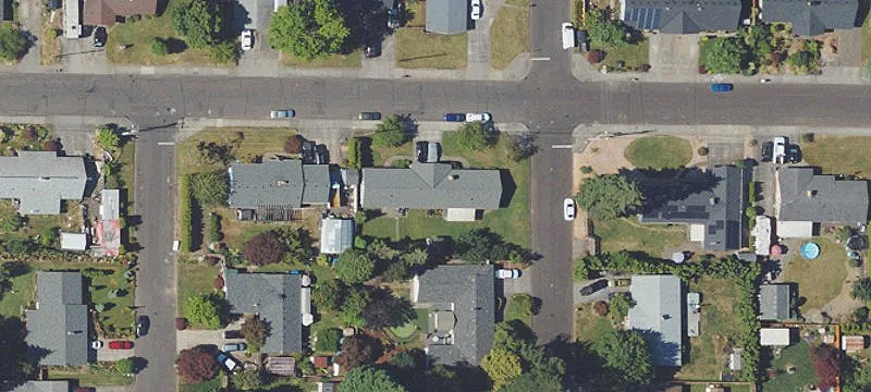 Corner-Lot Duplex with Garages
