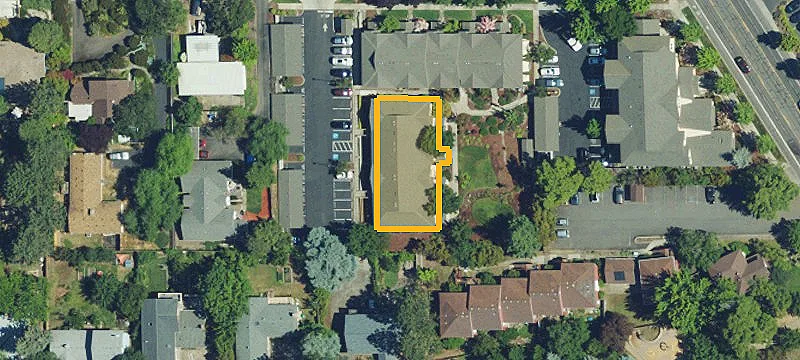 Hillview Apartment Buildings with Private Yards