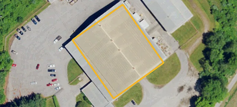 Industrial Warehouse With Cranes