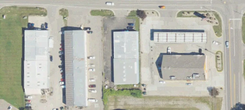 Fenced Flex Space with Overhead Doors