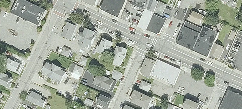 Corner-Lot Duplex With Garage