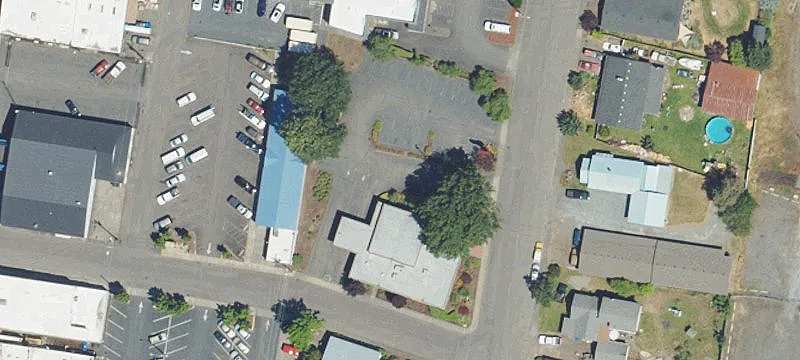 Bank Building With Drive-Through