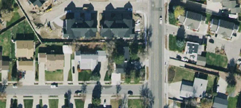 Corner Duplex with Separate Driveways