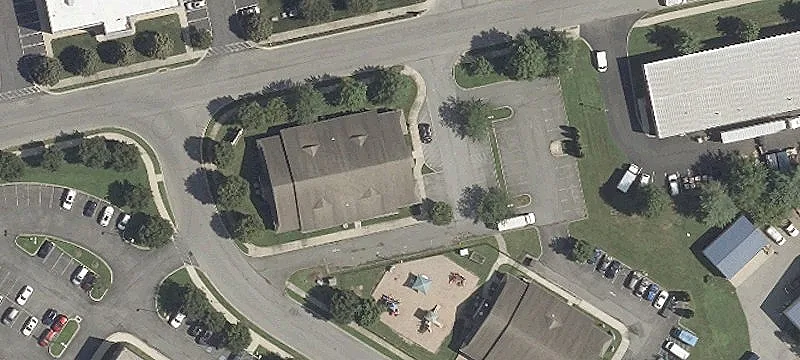 Corner One-Story Office Building