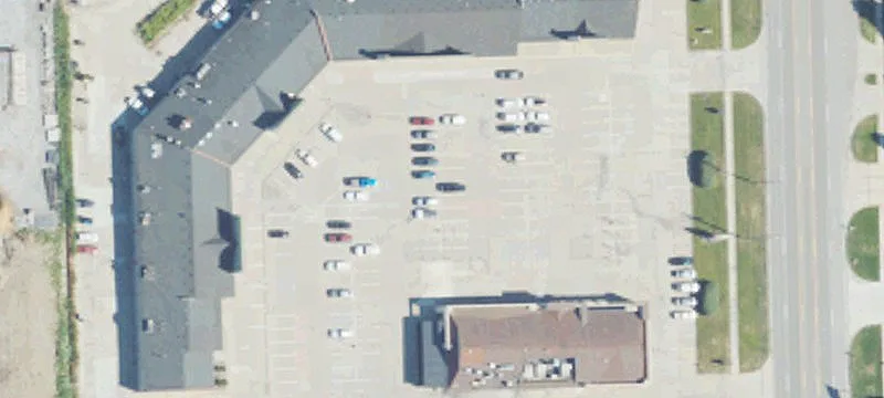 Signalized-Corner Shopping Center