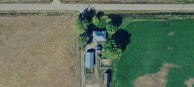 Alfalfa Farmland with Hay Shed