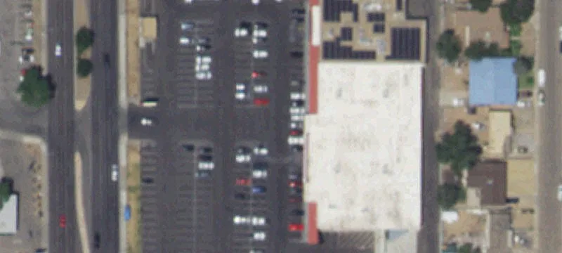 Retail Strip Center with Signage