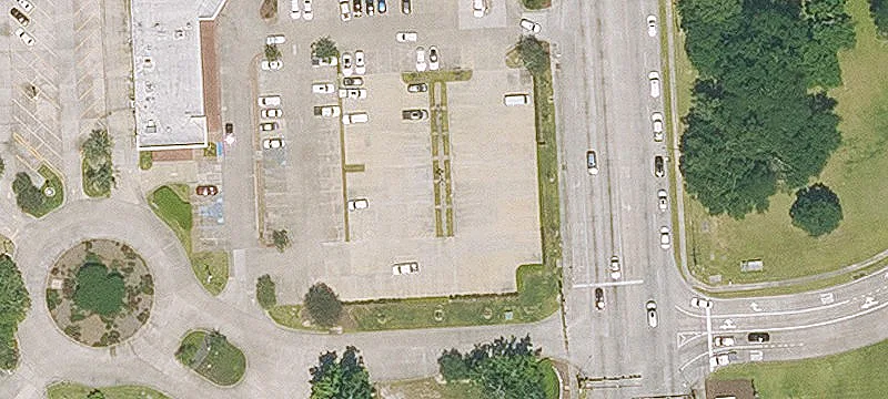 Renovated Shopping Center End Cap