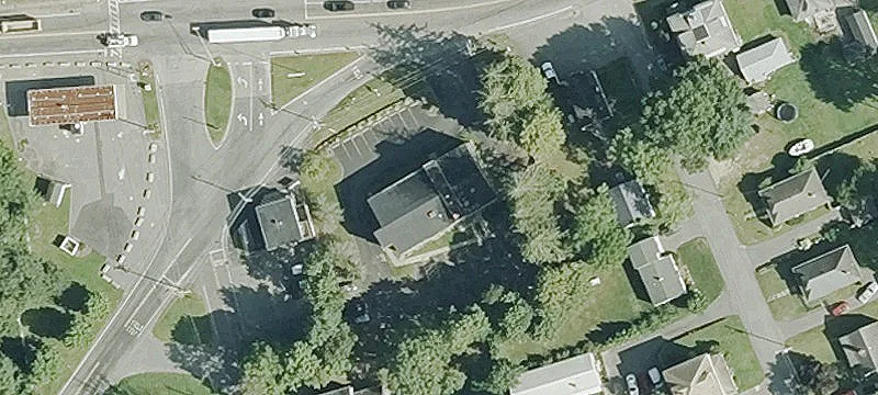 Corner-Lot Office Building