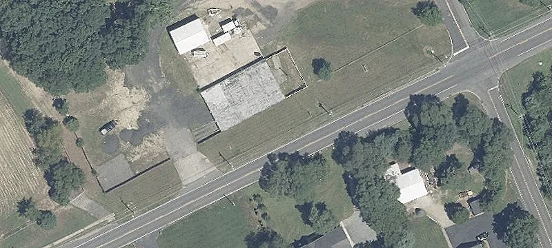 Warehouse with Fenced Storage Yard