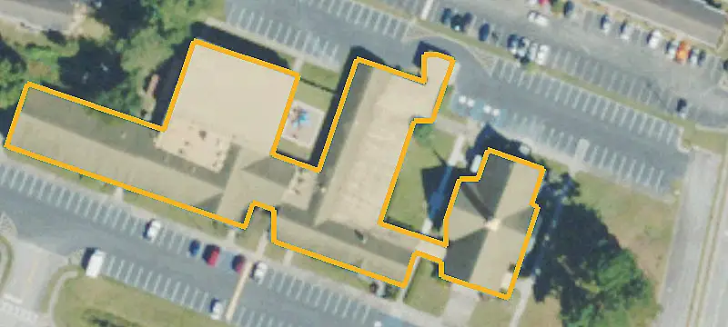 Church Campus with Sanctuary
