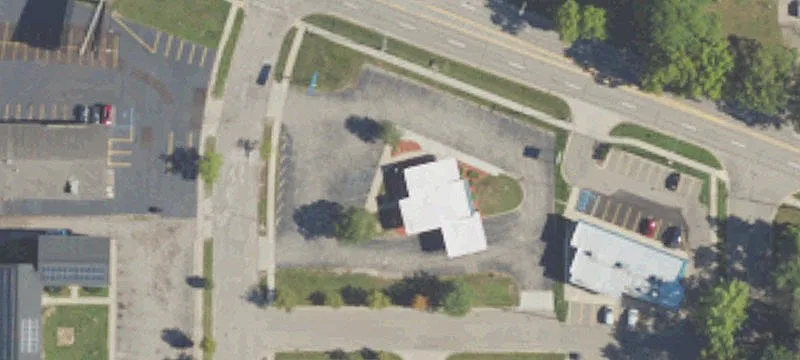 Freestanding Bank Building with Drive-Through