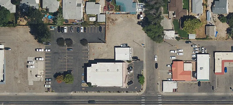 Storefront Property with Marquee Sign