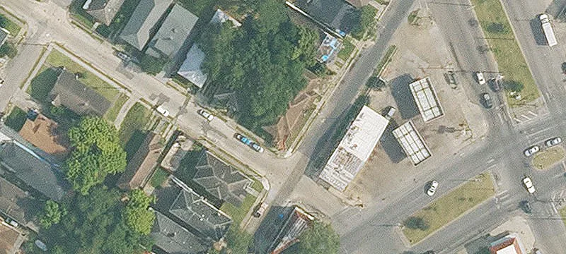 Corner-Lot Triplex with Parking