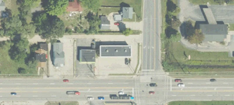 Retail Strip Center with Signage