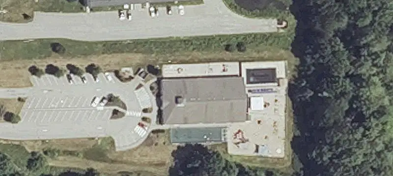 School Building in Industrial Zone
