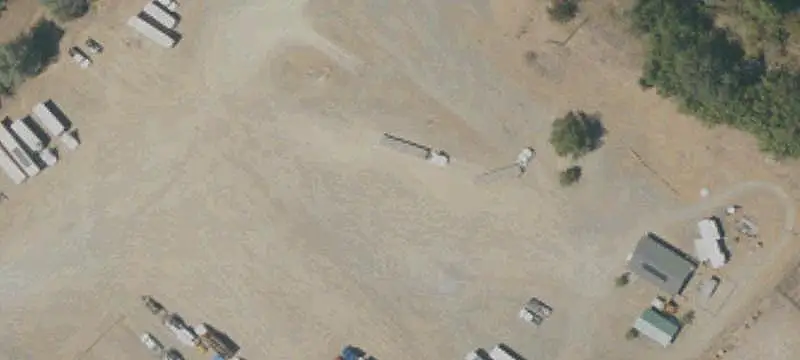 Fenced Truck Storage Yard