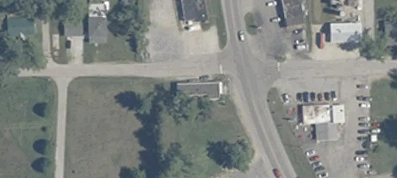 Corner Commercial Land with Retail Building