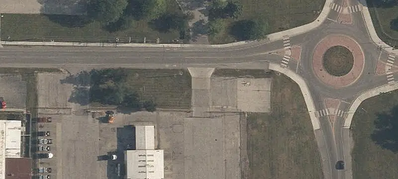 Truck Terminal with Open Yard