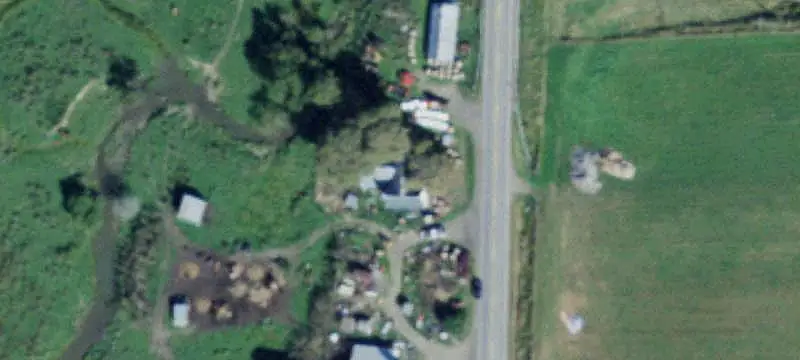 Fenced Farmland With Barn