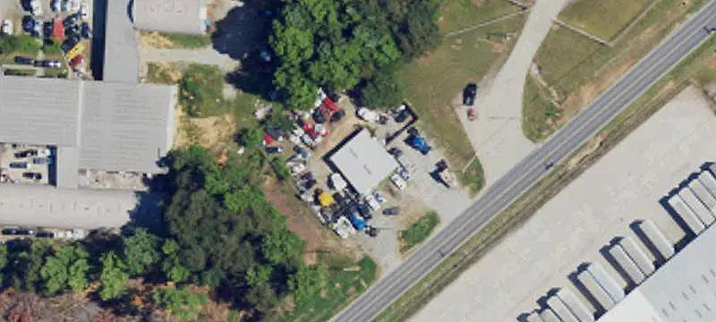 Fenced Truck Terminal Parking