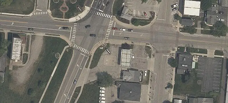 U-Shaped Gas Station Property