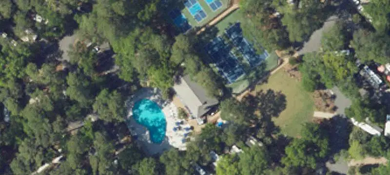 RV Lot with Built-In Grill Island
