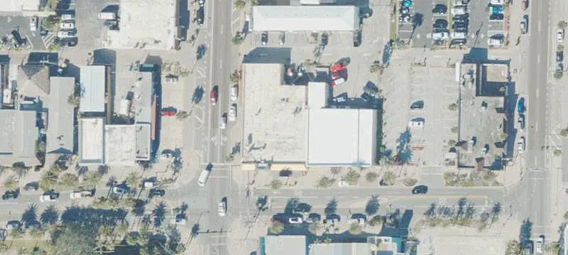 Concrete Block Mixed-Use Property