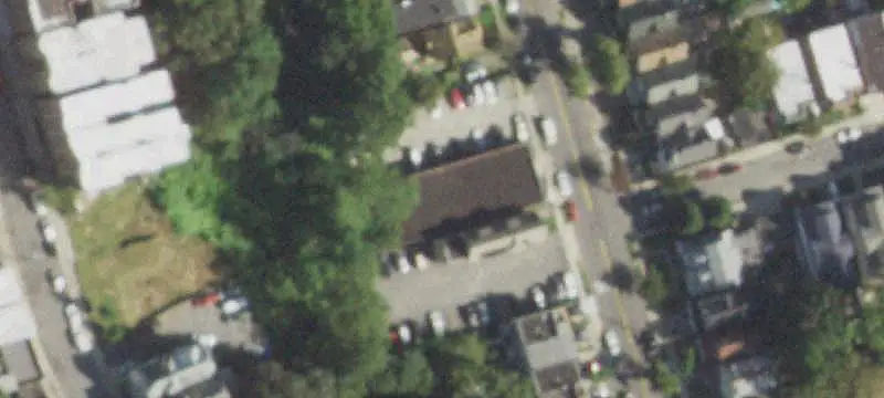 Auto Repair Building with Parking Lot