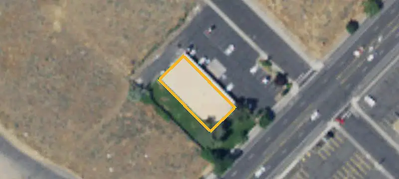 Office Building with Fenced Lawn