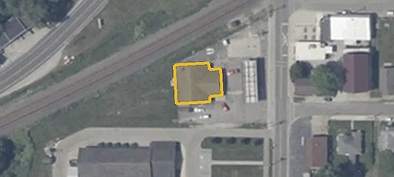 Marathon Gas Station with Canopy