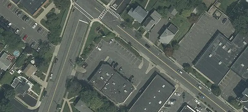 Strip Mall Retail Space with Signage
