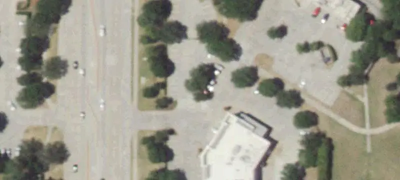 Strip Mall Near Busy Intersection
