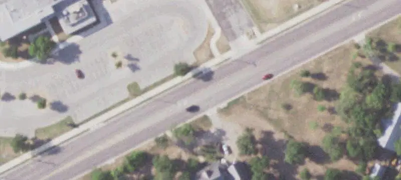 Single-Story Shopping Center at Signalized Corner