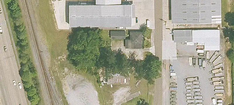 Office Building with Fenced Yard
