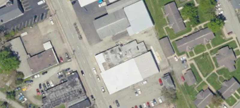 Mixed-Use Building with Storage Buildings