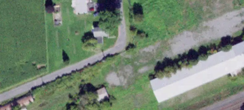 Clear-Span Warehouse with Gravel Area