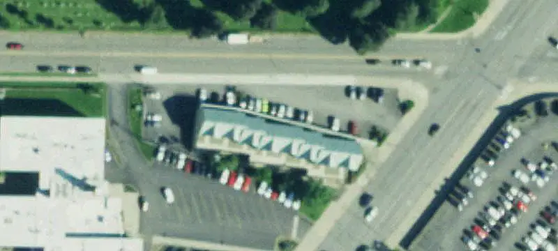Signalized-Corner Mixed-Use Plaza