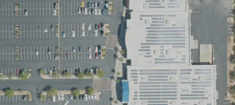 Shopping Center with Solar Roof Lease