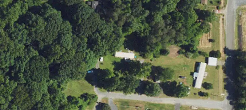 Mobile Home Park with Two Trailers