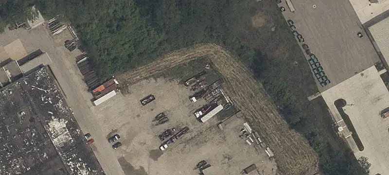 Crane-Equipped Manufacturing Facility