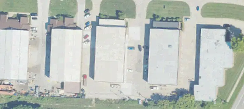 Manufacturing Building with Cranes