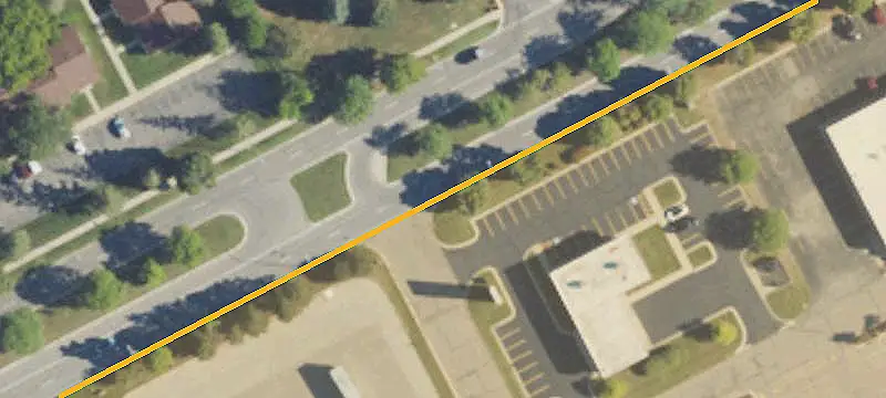 Shopping Center with Freeway Signage