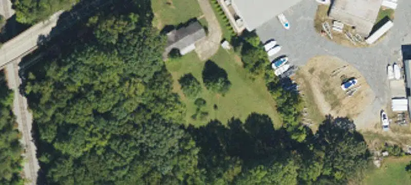 Level Commercial Land with Existing Structure
