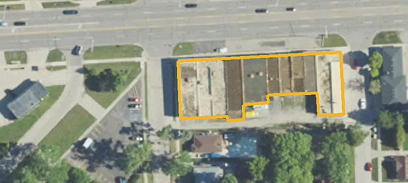 Updated Corner Retail Building