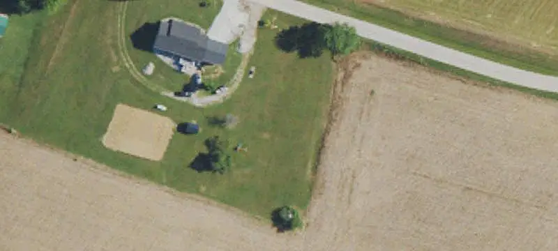 Electric-Fenced Farm Field