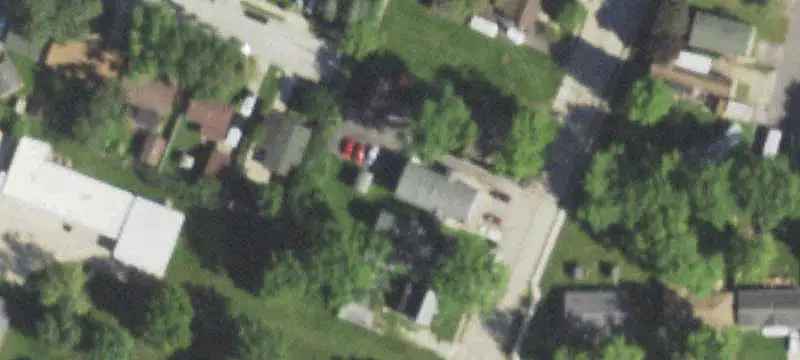 Apartment Building with Storage Shed