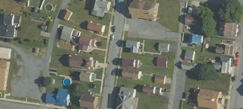 Brick Church Building with Parking