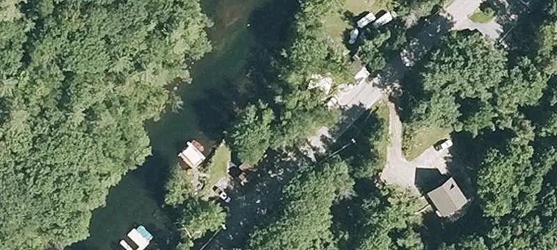 Squam Lake Boat Slip with Pontoon