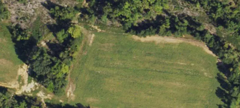 Farmland with Log Cabin